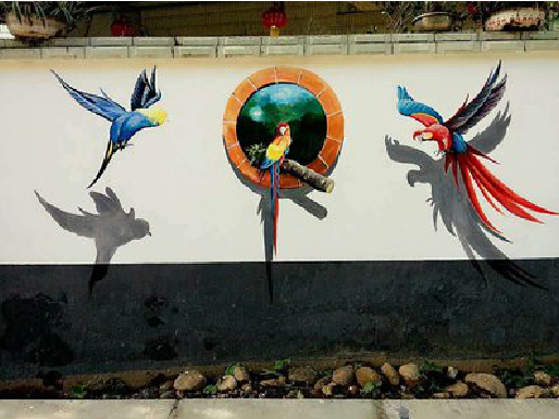 大新视觉错位-3D墙绘设计