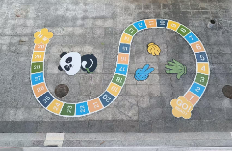 大新地面游戏彩绘