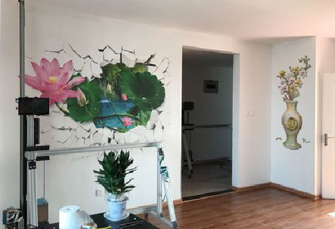 大新墙体彩绘相比墙纸的优势。