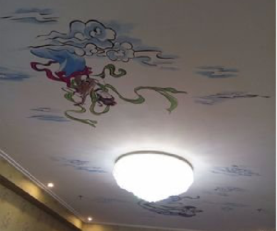 大新如何快速绘制天花板上的手绘墙？